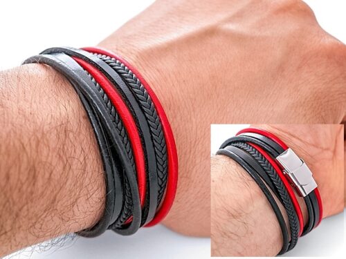 Bransoleta skórzane rzemienie