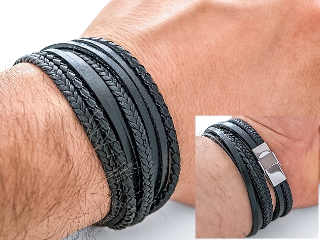 Bransoleta skórzane rzemienie