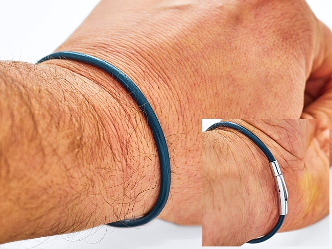 Skórzany rzemień 3mm + eleganckie zapięcie